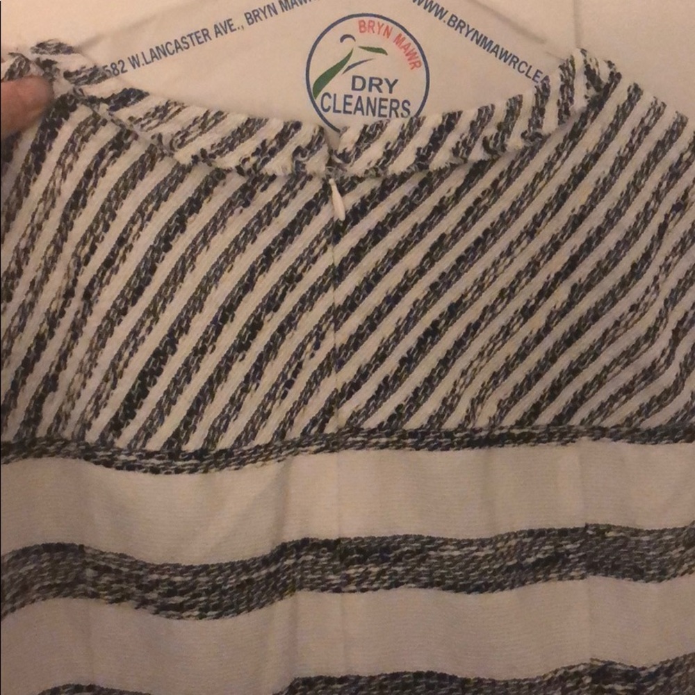 J.Crew Tweed Striped Drop Waist Ruffle Dress - Picture 5 of 8